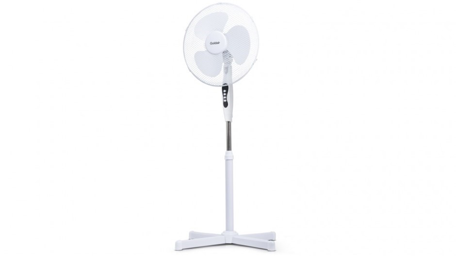 GOLDAIR Select 40cm Pedestal Fan. NB: Damaged Box.