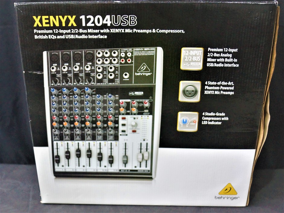 BEHRINGER XENYX 1204USB MIXER Auction (00112187615) Grays Australia