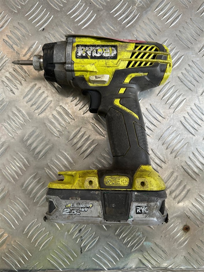 RYOBI Power Drill with Battery Pack Auction (00645052337) Grays