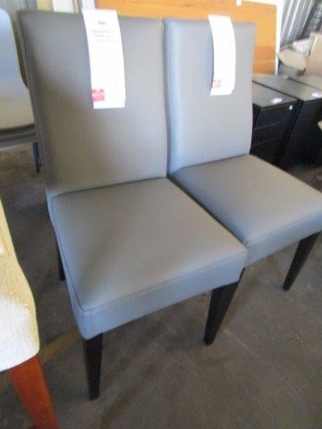 Qty 2 Unused High Back Dining Chairs Auction (0020-7044055) | Grays ...