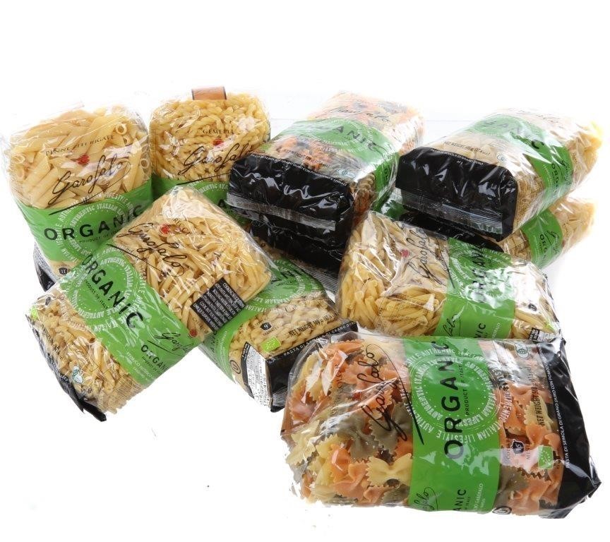 10 x 500g Packs of GAROFALO Organic Mixed Pastas.