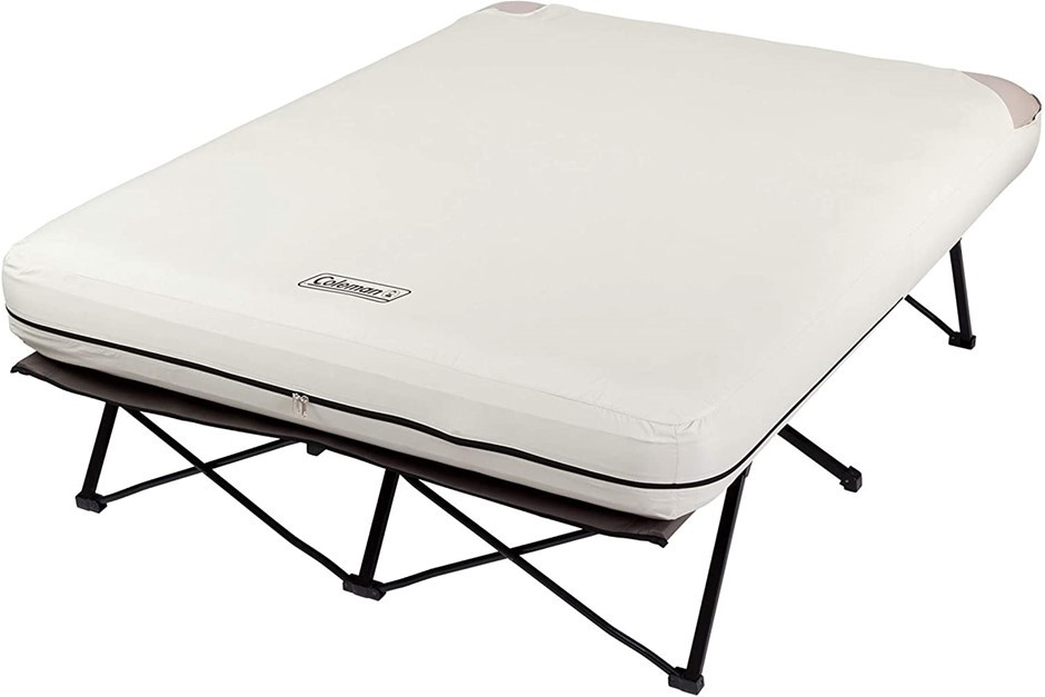 COLEMAN Camping Cot, Air Mattress and Pump Combo, Size: Queen, 149.9 x 55.9