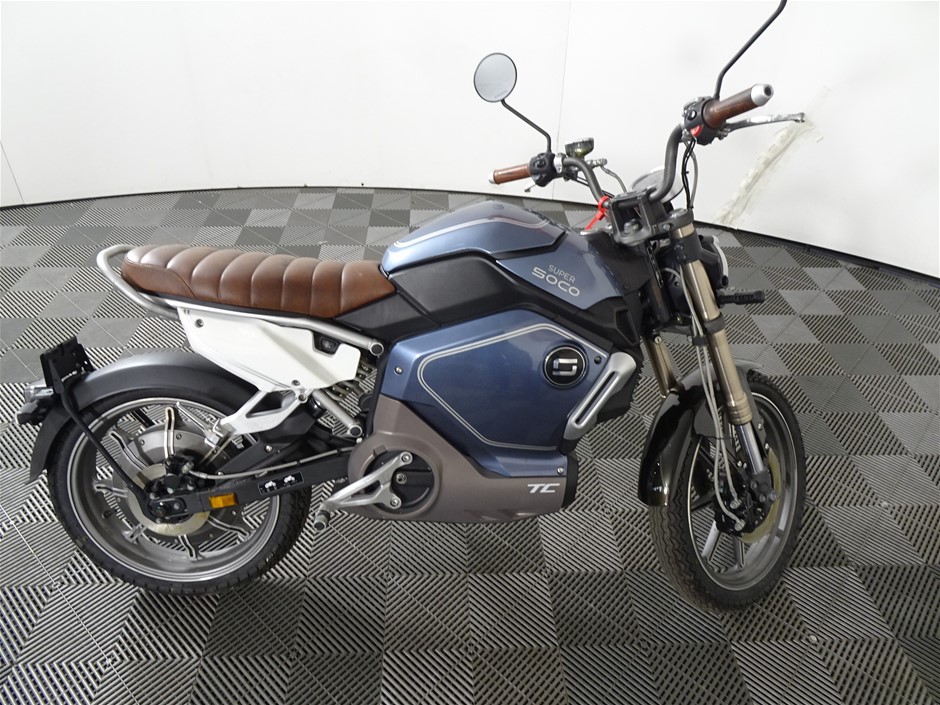 No Reserve 2022 Super Soco TC Café 1 seater Road Motorcycle