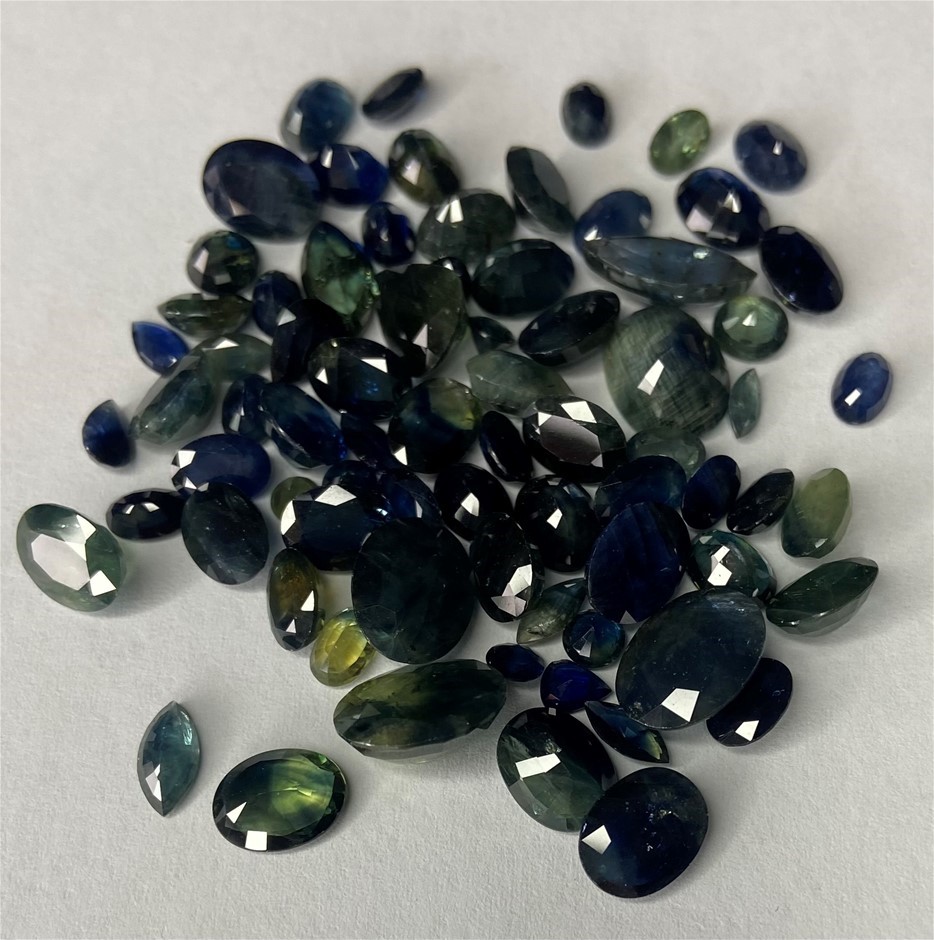 Parcel of cut and uncut Sapphire stones and gems