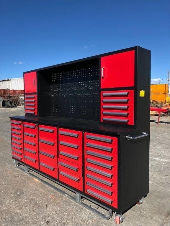 Unused 2023 40 Drawer Work Bench / Tool Cabinets