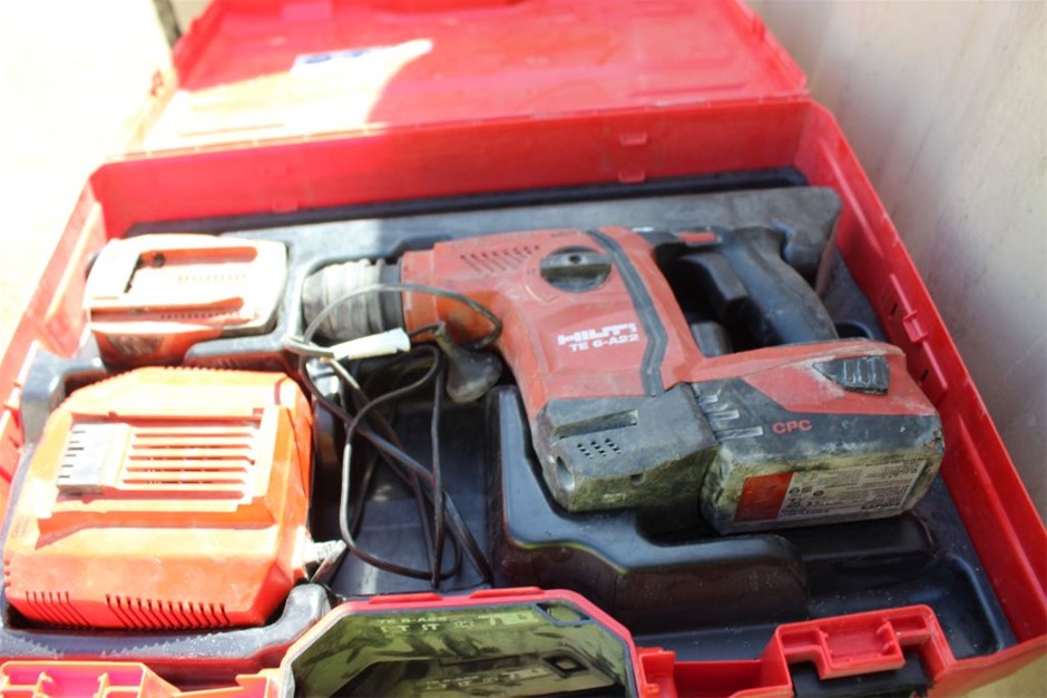 Hilti TE 6A22 Cordless Rotary Hammer Drill with Poly Case Auction