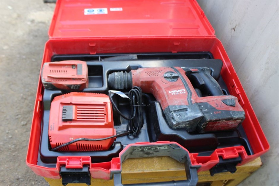 Hilti TE 6A22 Cordless Rotary Hammer Drill with Poly Case Auction