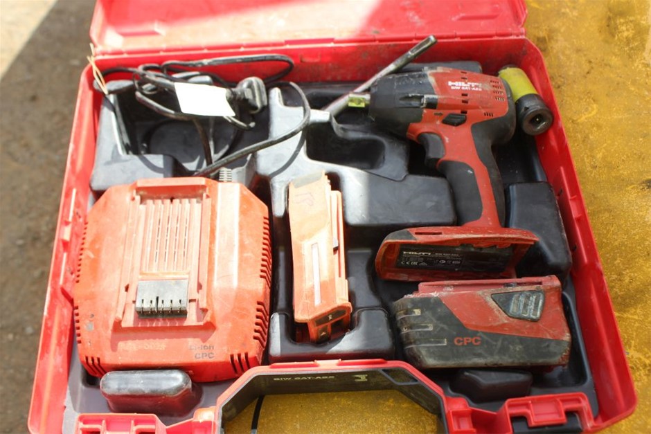 Hilti SIW6ATA22 Cordless 1/2" Rattle Gun with Poly Case Auction (0049