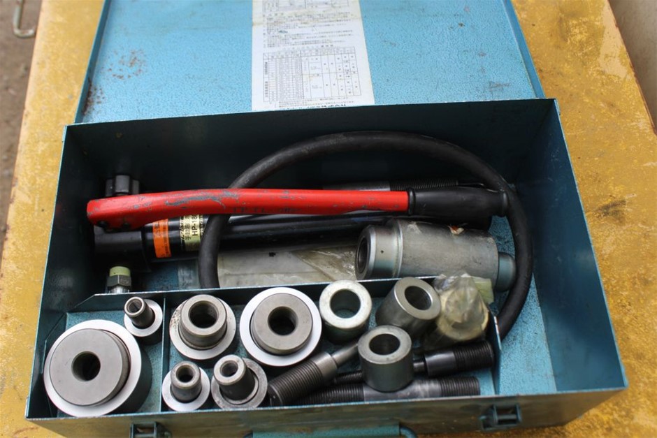Izumi SH101 Manual Hydraulic Hole Punch with Steel Case Auction (00565052439) Grays Australia