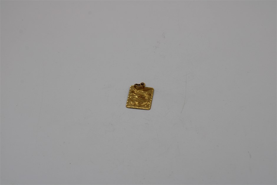 1x Stamped 916 (22ct) Yellow Gold, Pendant. Auction (0009-9040495 ...