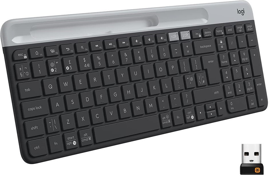 LOGITECH Slim Multi-Device Wireless Keyboard, K580. Buyers Note - Discount