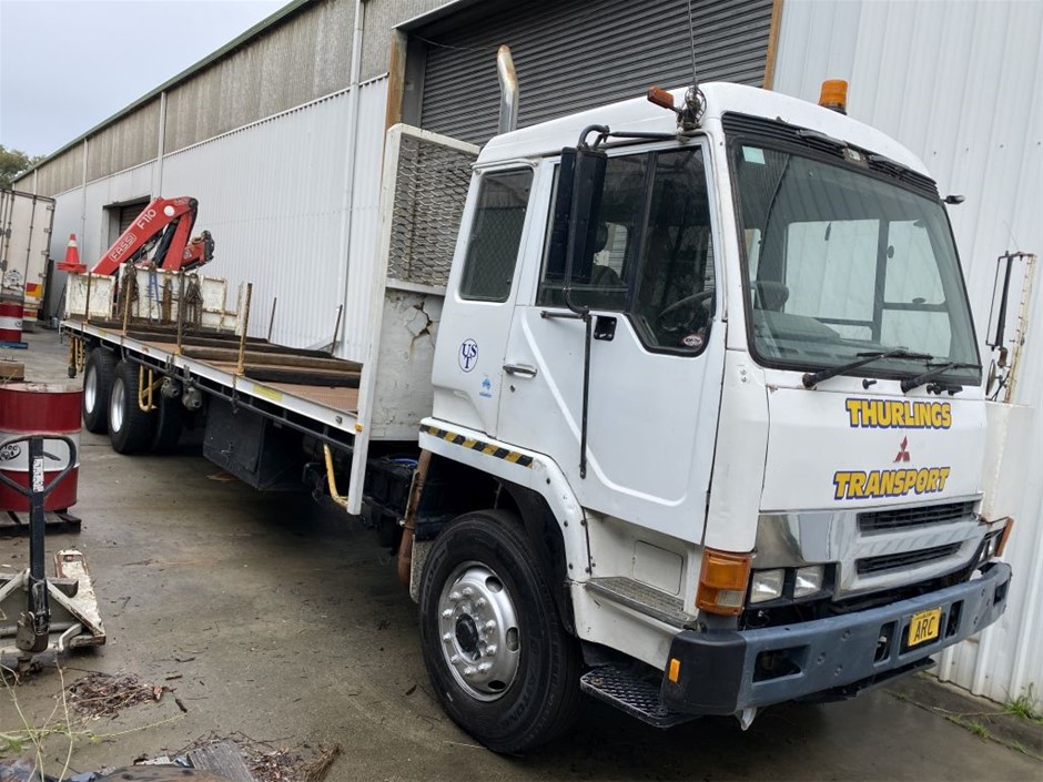 1994 Mitsubishi FV148 Island Cab Crane Truck Auction (00015052570) Grays Australia