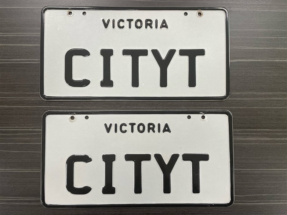 CITYT (Custom Victorian) Number Plates Auction (000120083588) Grays Australia