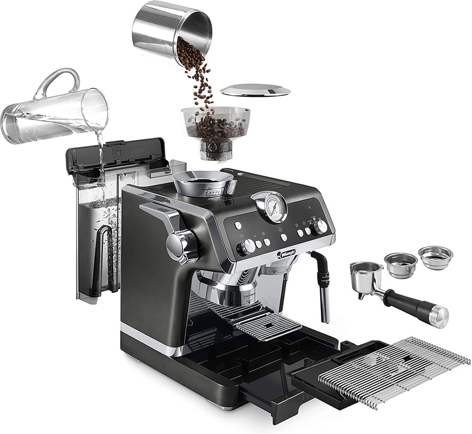 DE'LONGHI La Specialista, Manual Espresso Coffee Machine, Black, Model