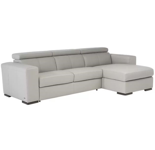 NATUZZIGROUP 2pc Italian Top Grain Leather Sectional Sofa Lounge With