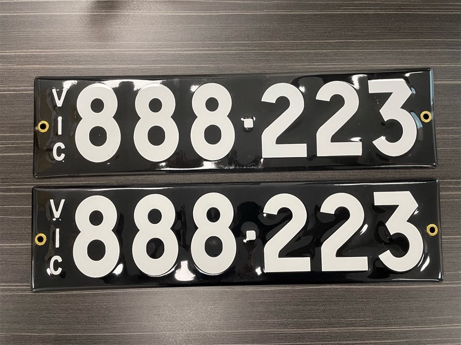 888-223 Heritage Style Custom Number Plates Victoria