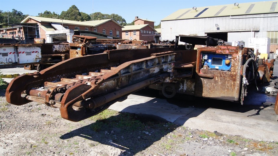 Continuous miner, Joy Model 12CM12, S/N JM4723 remote control, no dust