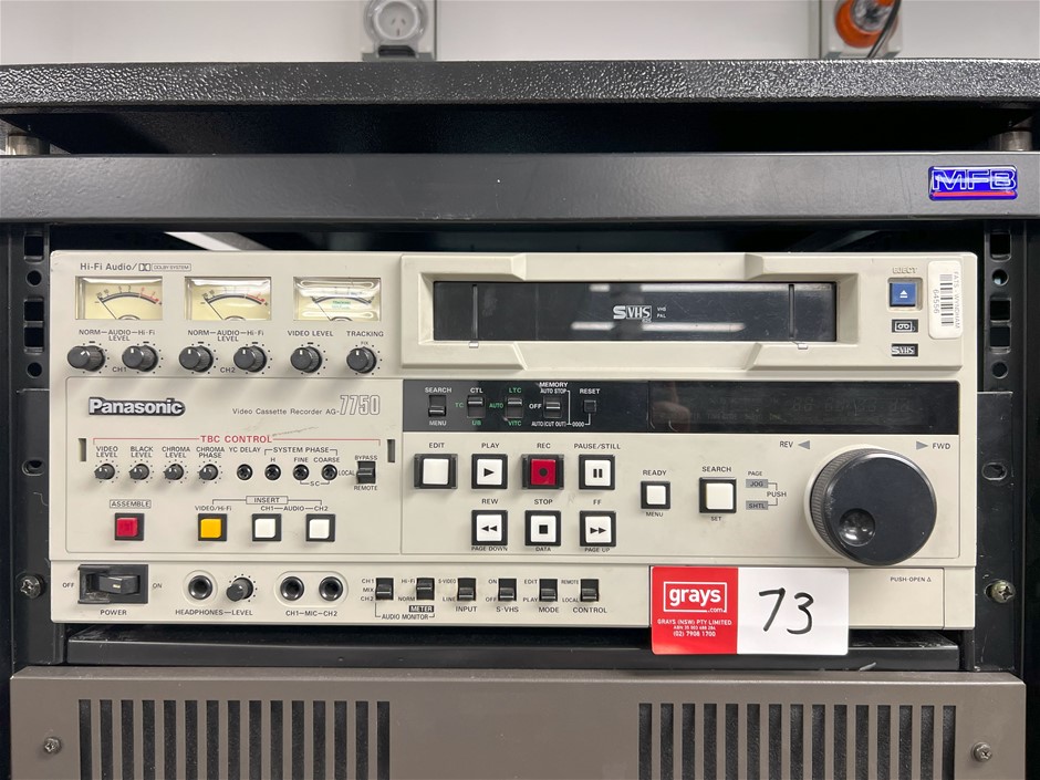 PANASONIC AG-7750 Video Cassette Recorder Auction (0073-5052744
