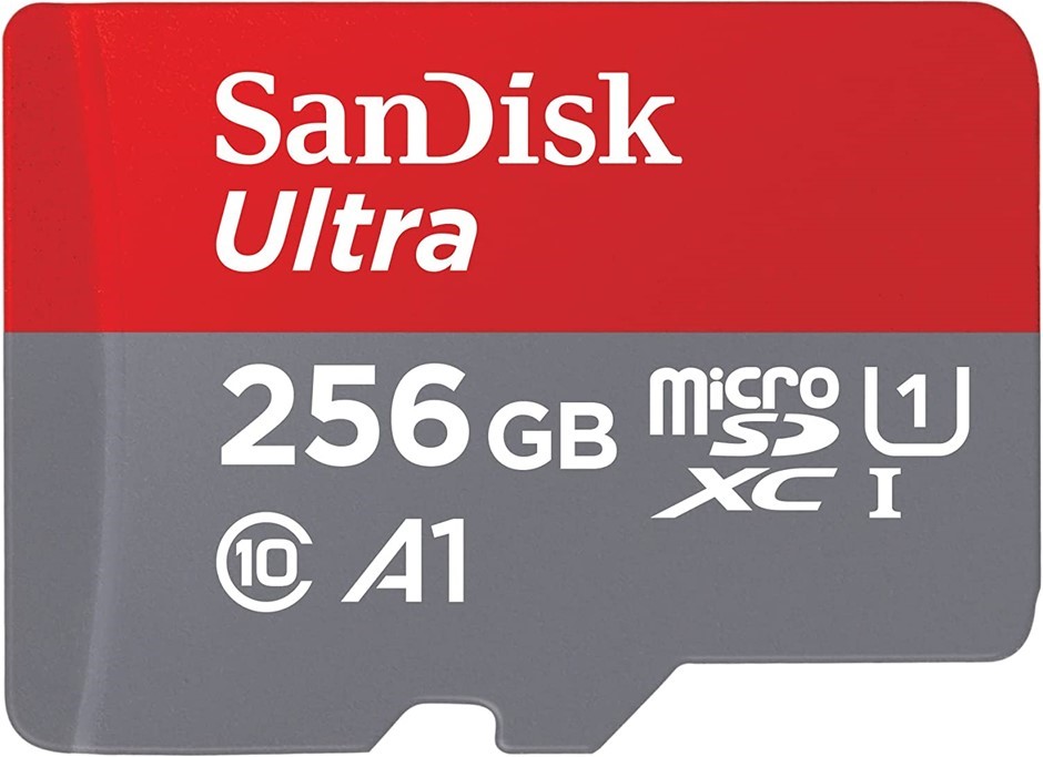 SANDISK 256GB Ultra microSDXC UHS-I Memory Card with Adapter - 120MB/s, C10