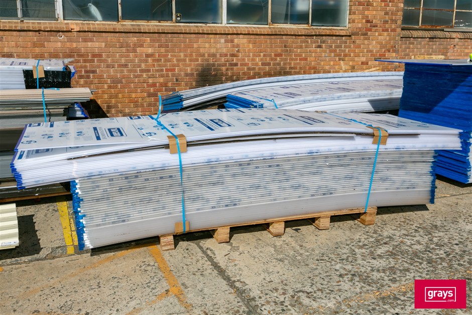 Mixed Pallet of Twin wall ad Four Wall Polcycarbonate Sheets $17737.5