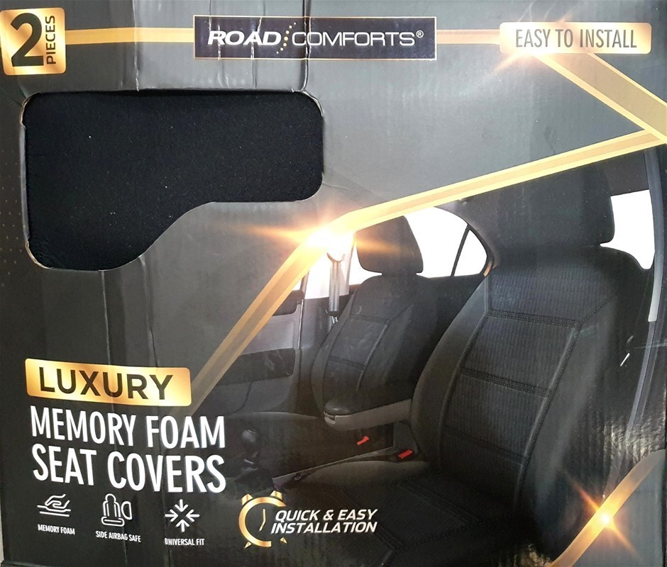 ROAD COMFORTS 2pc Luxury Memory Foam Seat Covers. N.B not in original