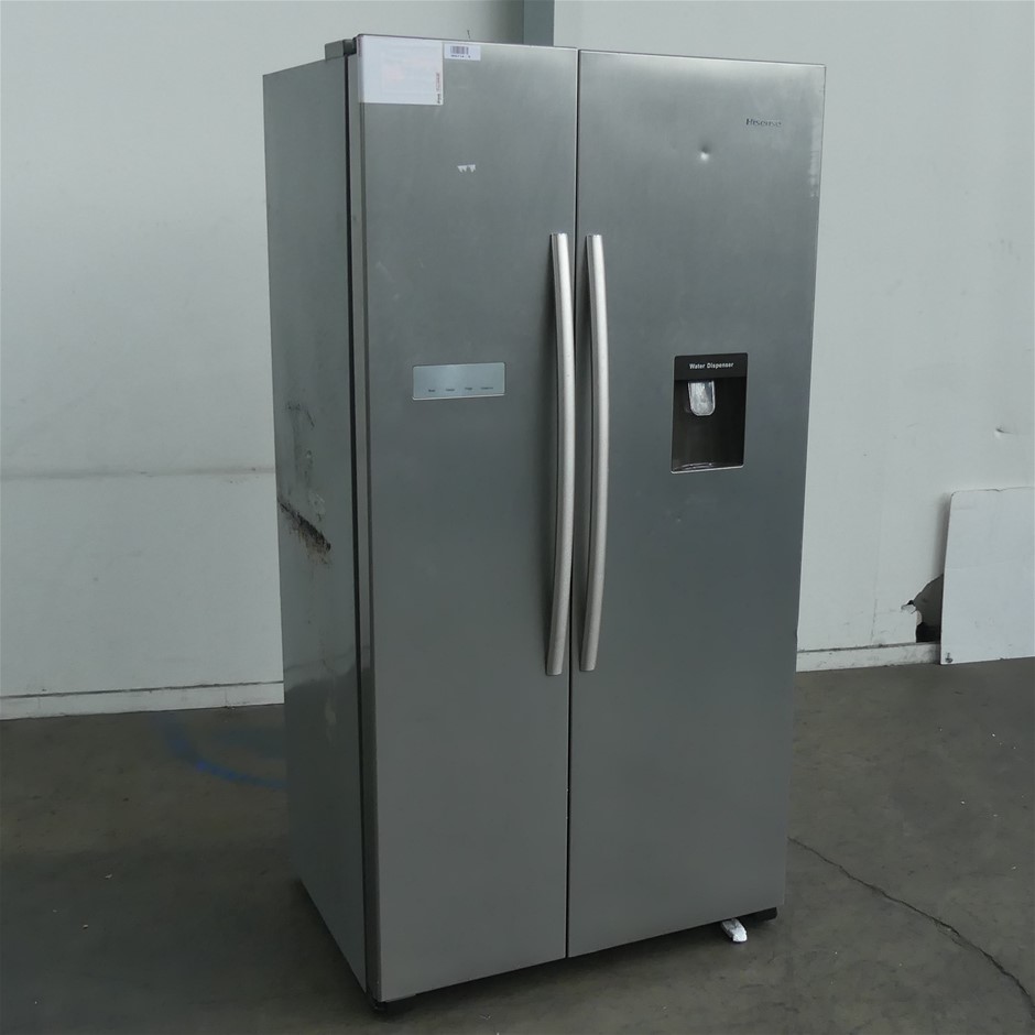 Hisense Side by Side Stainless 578L Fridge HR6SBSFF624SW Auction (0010