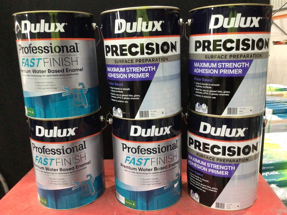 6 x Assorted 10 Litre Tins of Dulux Paint Auction (00443025610