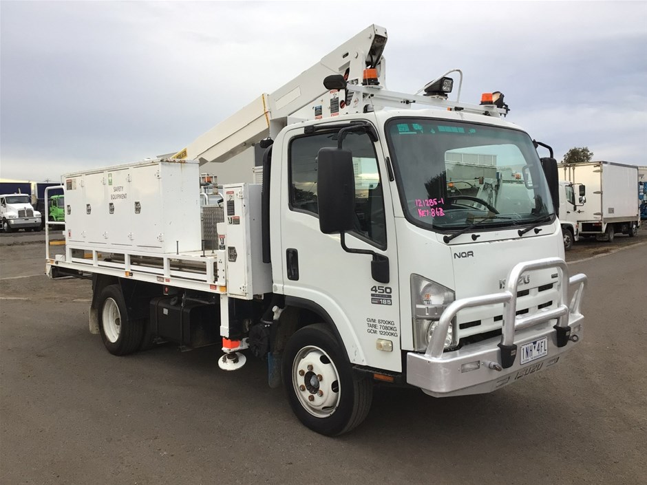 2010 Isuzu NQR 450 & 2004 Mitsubishi Cherry Picker Trucks
