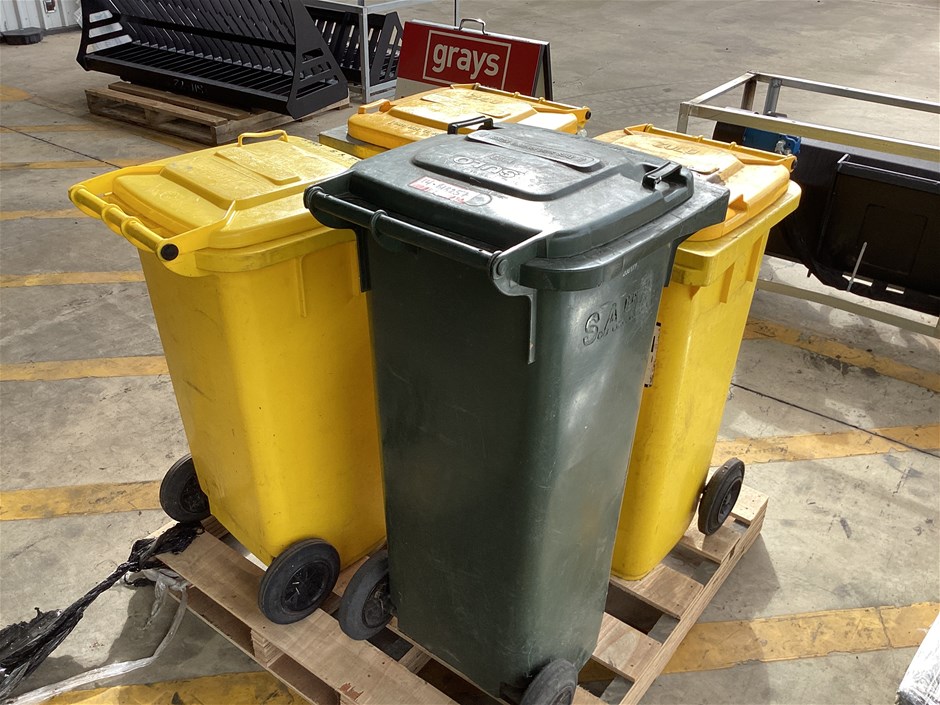 Wheelie Bins, Qty x 4 Auction (0070-8017318) | Grays Australia