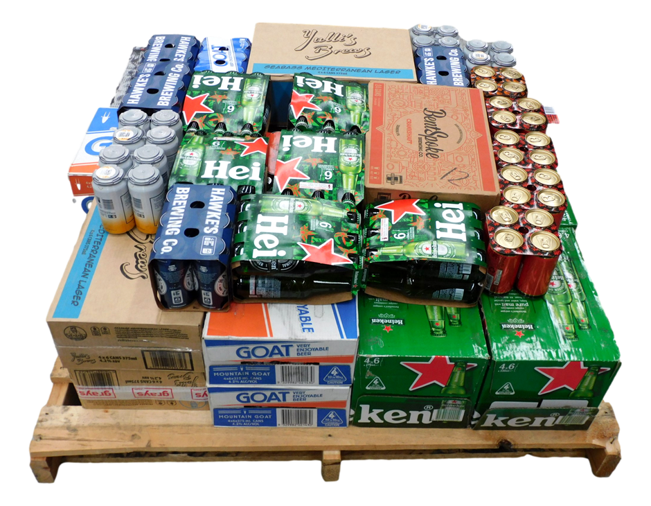 NSW P/Up ONLY Pallet of Approx 506 Assorted Cans and Bottles of Beer