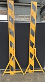 No Reserve: 2x Yellow Barrier Board with Legs