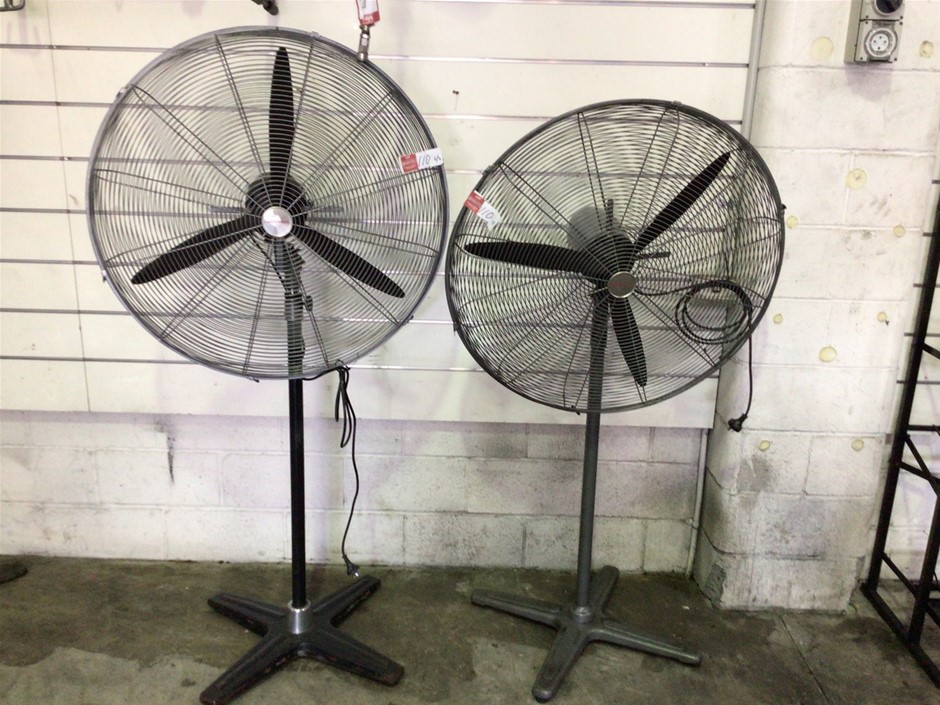 2 x MasterFans 750mm Industrial Pedestal Fan Auction (01107045475