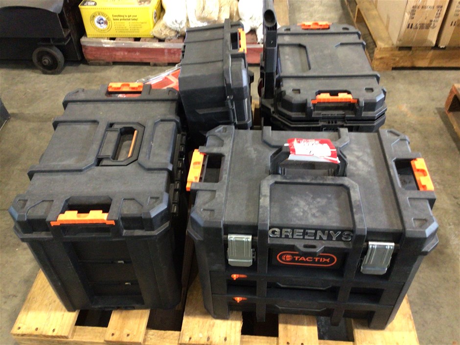 6 Assorted Tactix Tool Boxes Auction (01118017317) Grays Australia