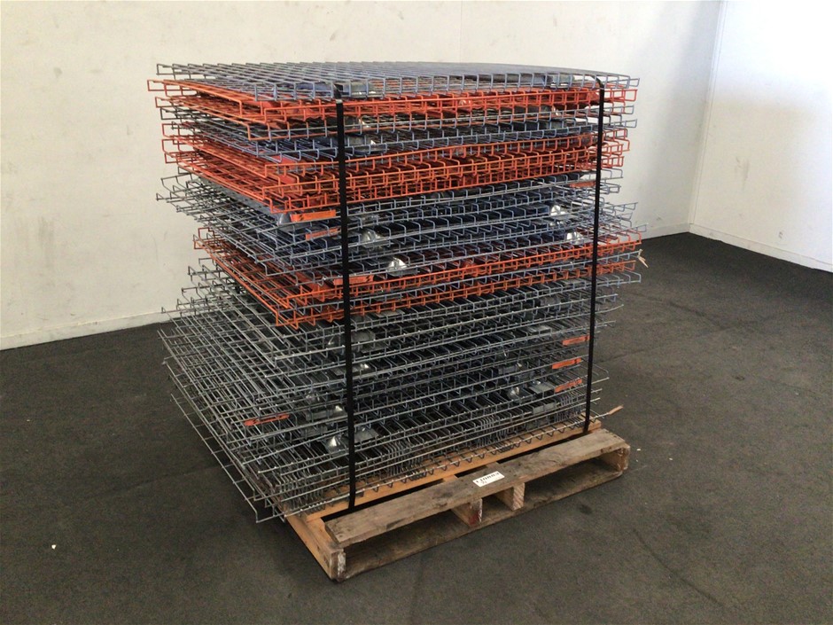 Approx. 46 x Mesh PLT Racking Shelves Auction (0019-7045591) | Grays ...