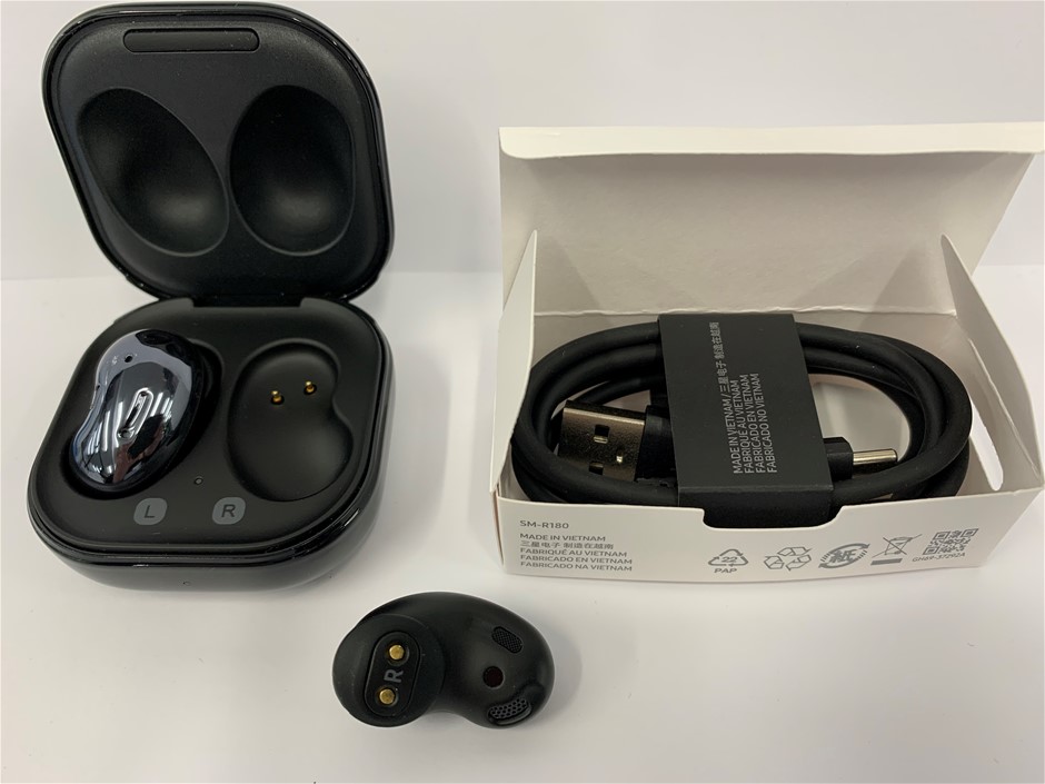 1x Samsung Buds Live (Black) -- Model No: SM-R180, EP-QR207 Auction ...