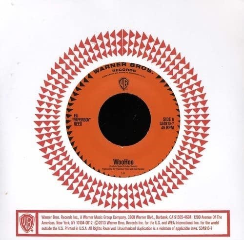 ELI REED PAPERBOY The "Woohoo" 7-Inch Vinyl. Buyers Note - Discount Freigh