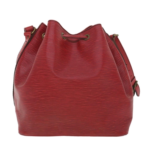 Louis Vuitton Red Epi Leather Petit Noe Bag Auction