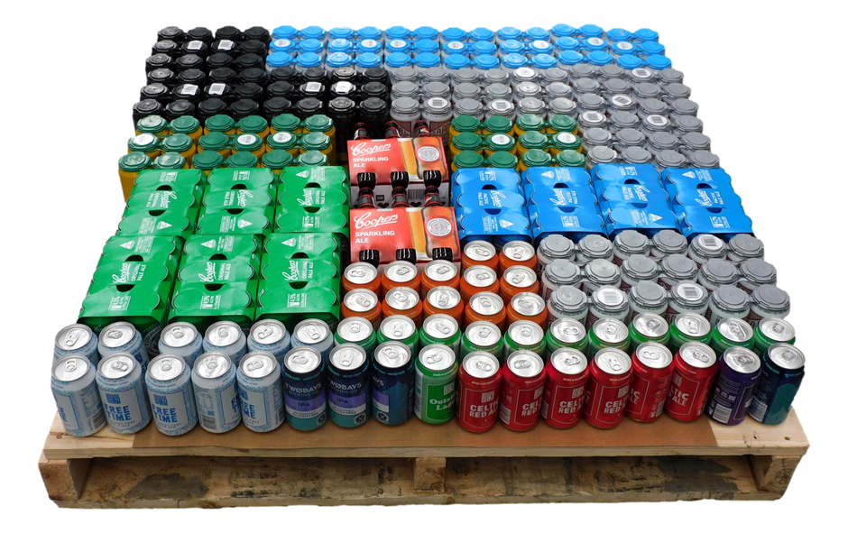 Pallet of Approx 256 Bottles and Cans of Assorted Beer Auction (0005