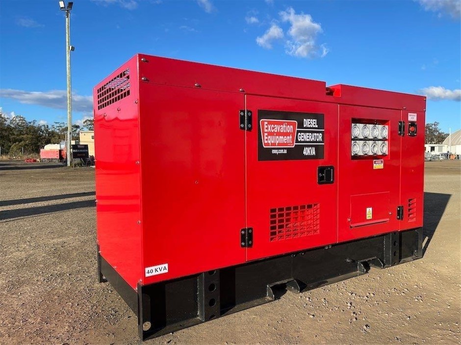 Unused Silenced 40kVA Generator Auction (0001-3027913) | Grays Australia