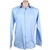 CALVIN KLEIN Men's Slim Fit L/S Shirt, Size 41, 100% Cotton, Plain Blue, CS