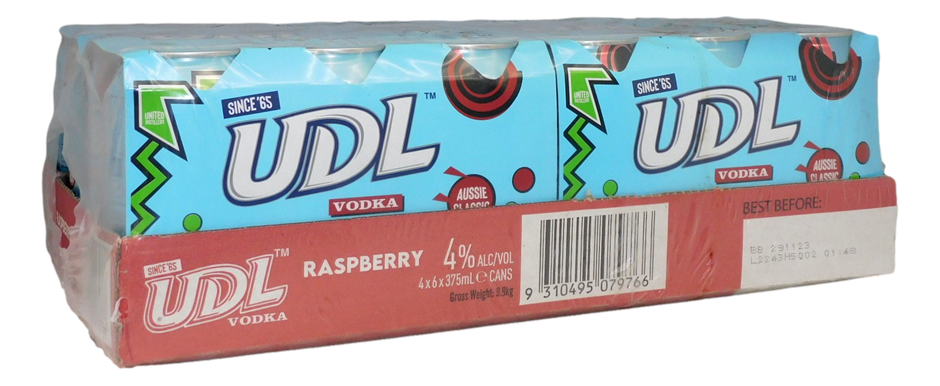 Udl Vodka Rasberry Pre Mixed Cans 24x 375ml Australia Auction 0040 10724133 Grays Australia