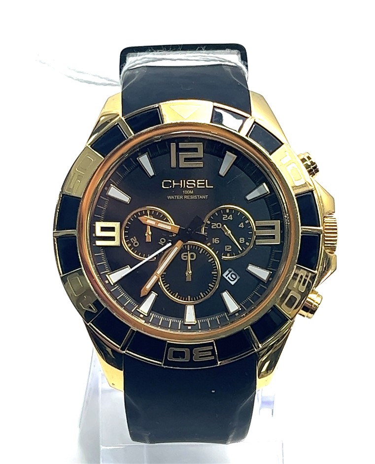 Chisel Men s Chronograph Watch Model 5829184 Auction 0052