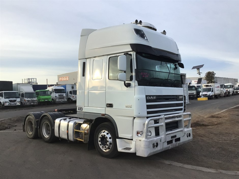 Unreserved 2012 DAF XF 105.510 (6 x 4) Prime Mover Truck