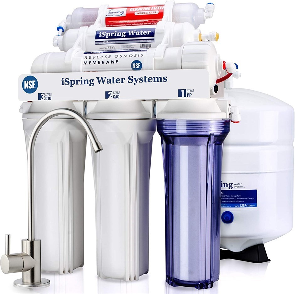 ISPRING 6-Stage Under-Sink Reverse Osmosis Drinking Water Filtration System