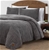 FRYE CHANNEL 3pc King Comforter Set, 274cm x 249cm, Grey.