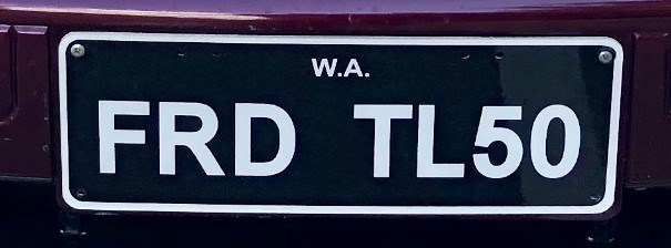 WA Personalised Registration Plate Auction