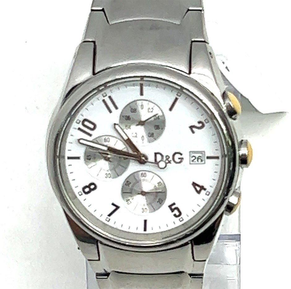 Dolce gabbana time 5 atm water resistant all stainless on sale steel