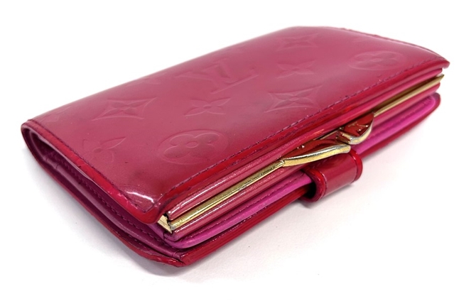 2008 Red Pomme D'Amour Monogram Vernis French Purse Wallet