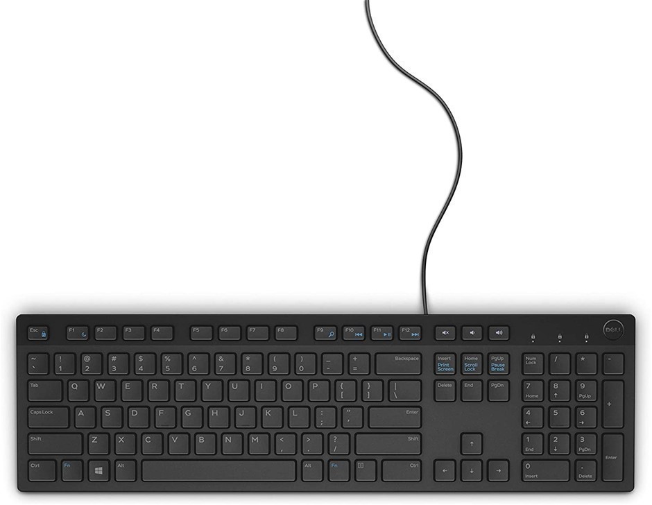 DELL Wired Multimedia Keyboard Black, 580-AHHG.