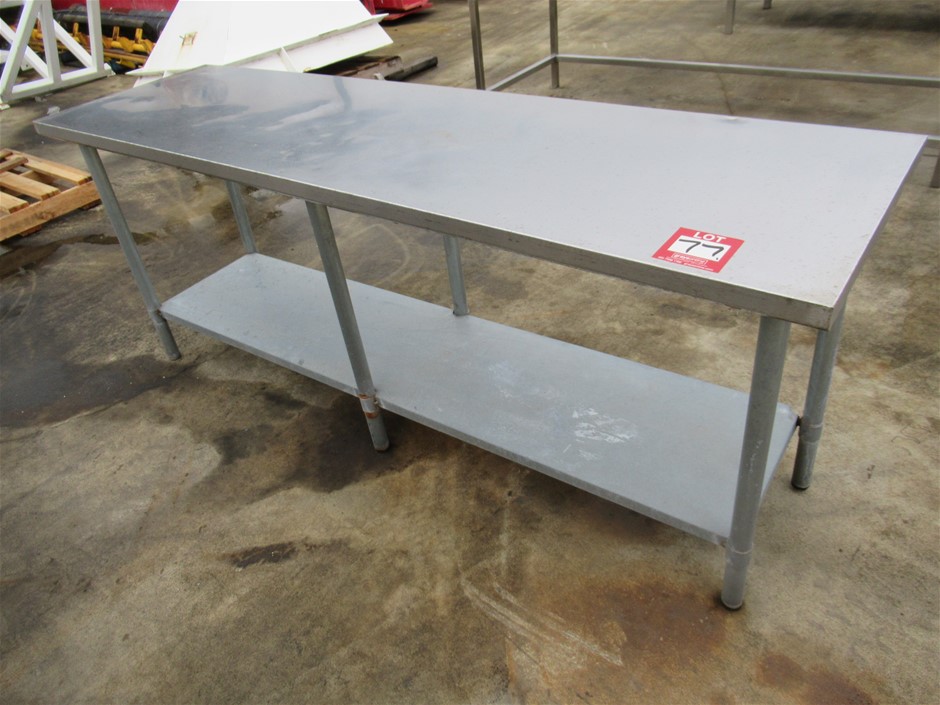 Stainless Steel 2 Tier Bench Auction (0077-5054079) | Grays Australia